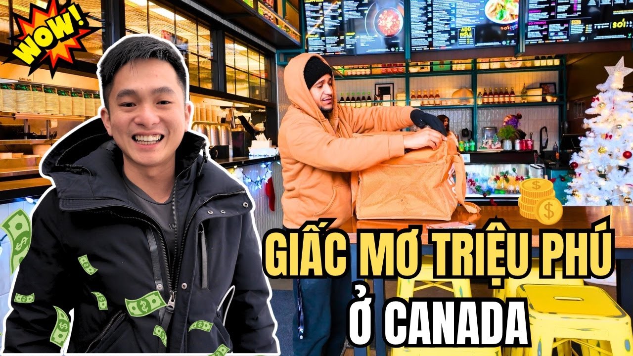 Đi Giao Đồ Ăn Nuôi Ước Mơ “ Triệu Phú “ Trên Đất Khách | Cuộc Sống Canada 
