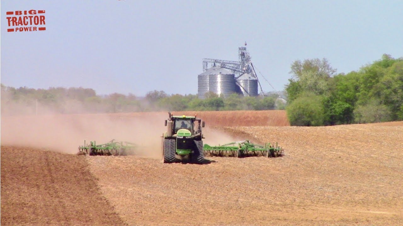 56ft John Deere 2210 Field Cultivator & John Deere 9620RX Tractor