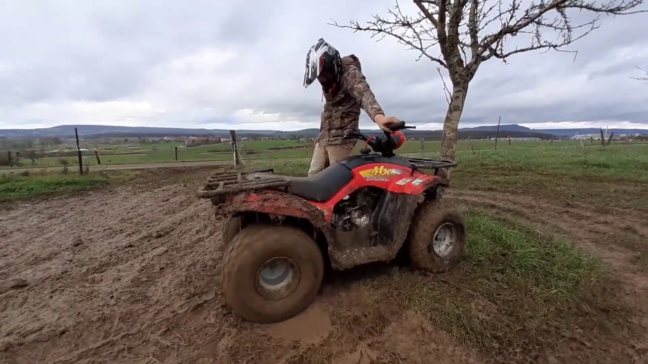 fun/delire en quad kymco 150 mxer (casse)