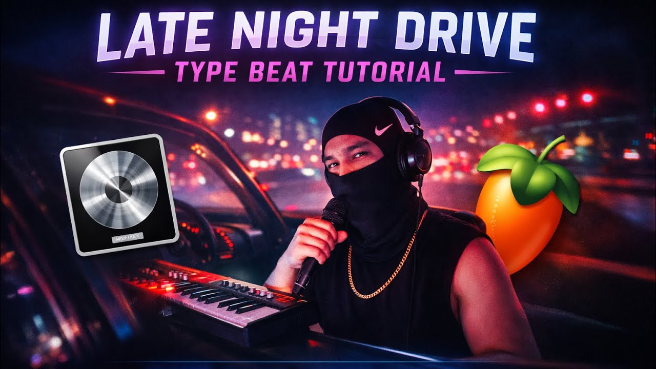 MAKE DARK LATE NIGHT DRIVE TYPE BEAT BY FLIPPING YOUR OWN LOOP ( LOGIC PRO AND FL STUDIO MIX)