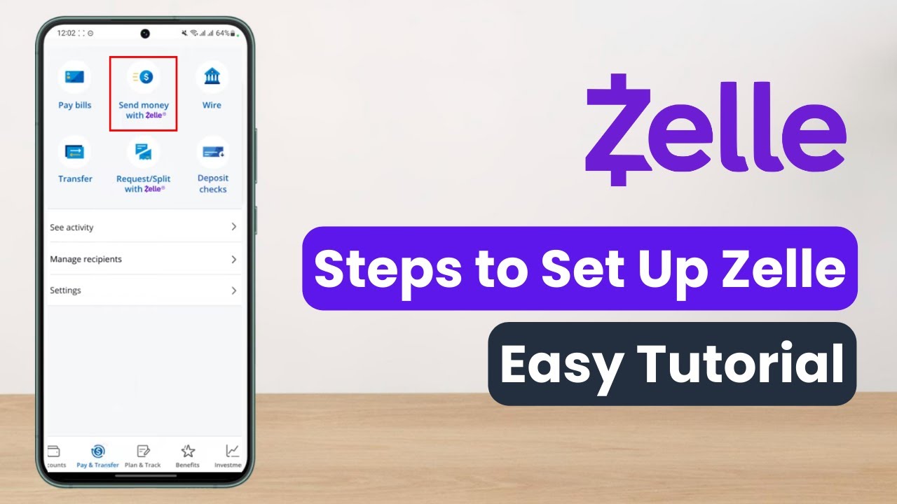 How to Set Up Zelle ! (iPhone / Android)