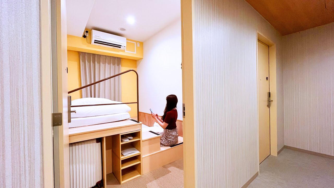 $15!! Капсульный отель в Киото для друзей или пар🛌| THE POCKET HOTEL Kyoto Shijo Karasuma