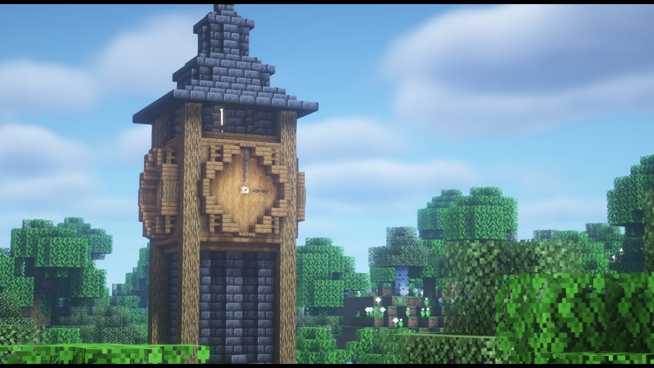 【マインクラフト】時計塔の作り方【Minecraft】How to Build a Clock Tower【マイクラ建築】