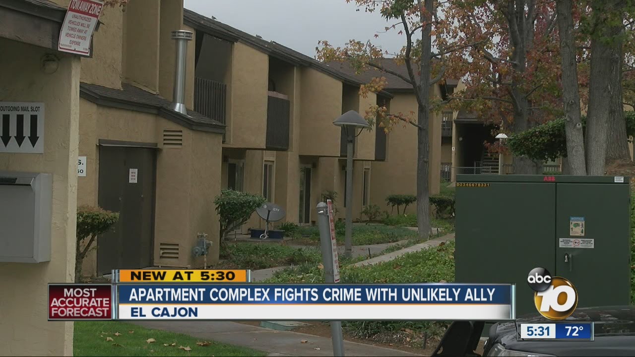 El Cajon apartment complex fights crime with unlikely ally