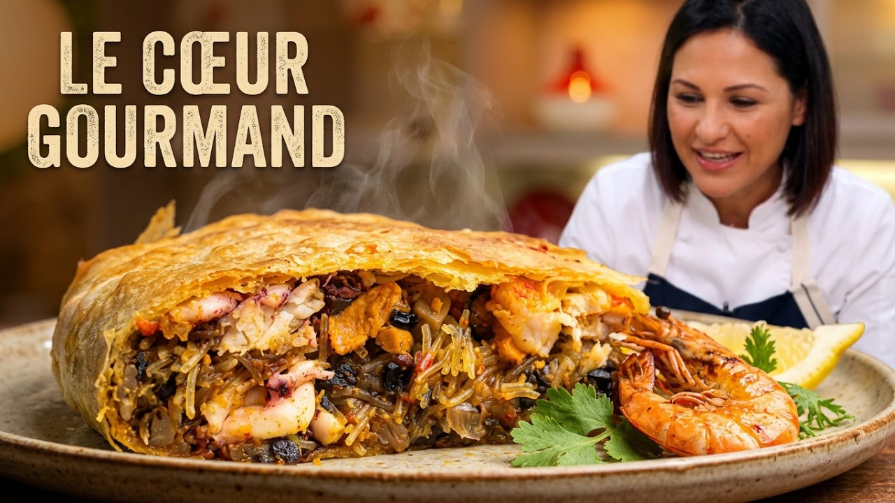 Choumicha : Pastilla au poisson et fruits de mer