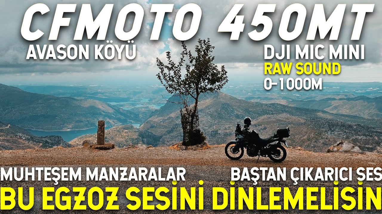 Cfmoto 450MT Muhteşem Egzoz Sesi | Dağ Yollarında Dip Gaz | 450MT Raw Exhaust Sound