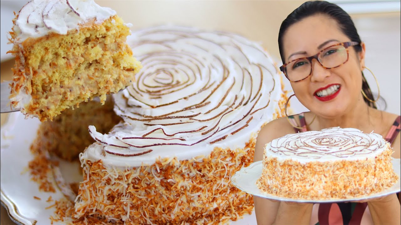 BOLO COCADA | A MELHOR RECEITA DE BOLO DE COCO QUE JÁ FIZ | BOLOS DE FESTA  -Dika da Naka