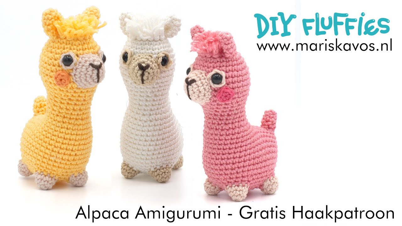 Schattige Alpaca Amigurumi knuffel haken voor beginners - Nederlands