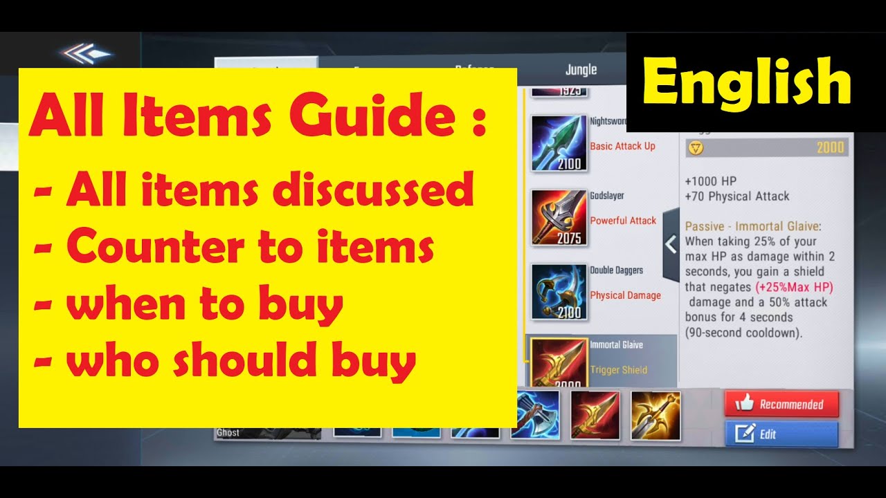 Build items (all) Guide MARVEL Super War|Why & when to Purchase Items? Counter Opponent's Builds