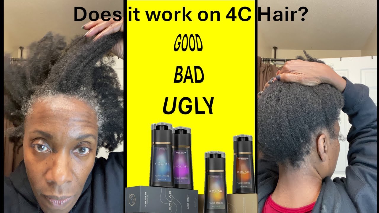 Polar Hair Dye Shampoo Review on 4C Natural Hair