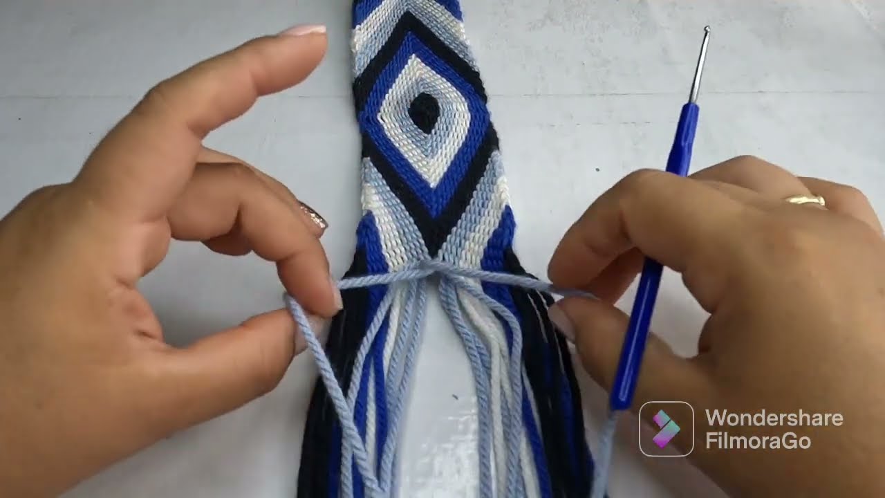 como tejer pasó a pasó fajon para mochila #mochilawayuu  #youtube #artesanal