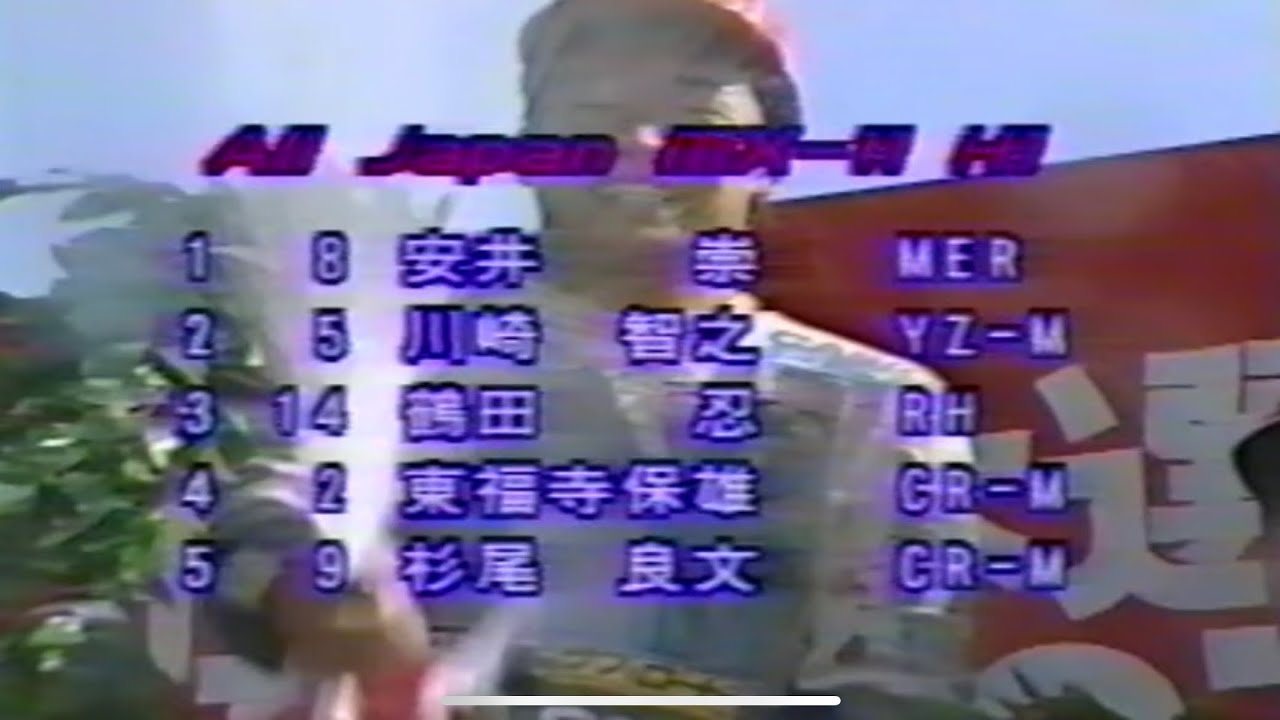 1989 全日本モトクロス選手権　国際A級後期250cc