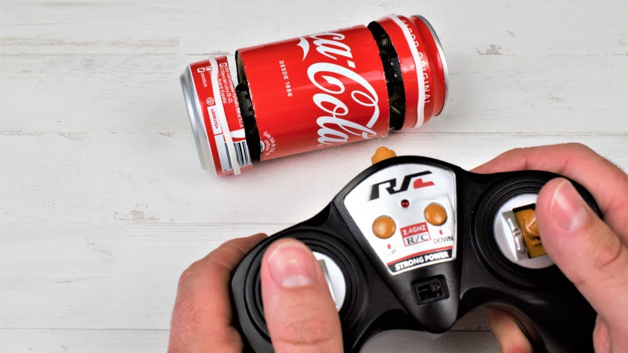 COMO HACER UN COCHE ELECTRICO CASERO CON UNA LATA DE COCACOLA | EXPERIMENTOS CASEROS