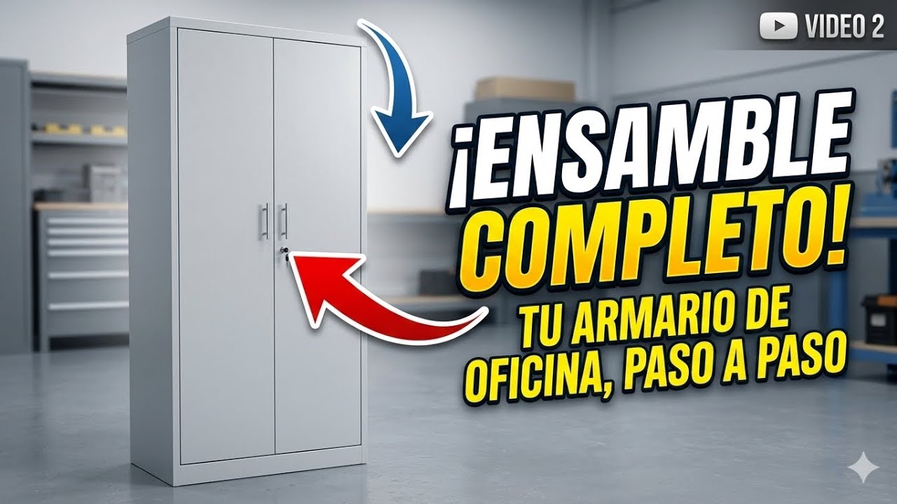 ¡RESULTADO FINAL! Cómo armar un Armario de Oficina Metálico (Ensamblaje Completo)