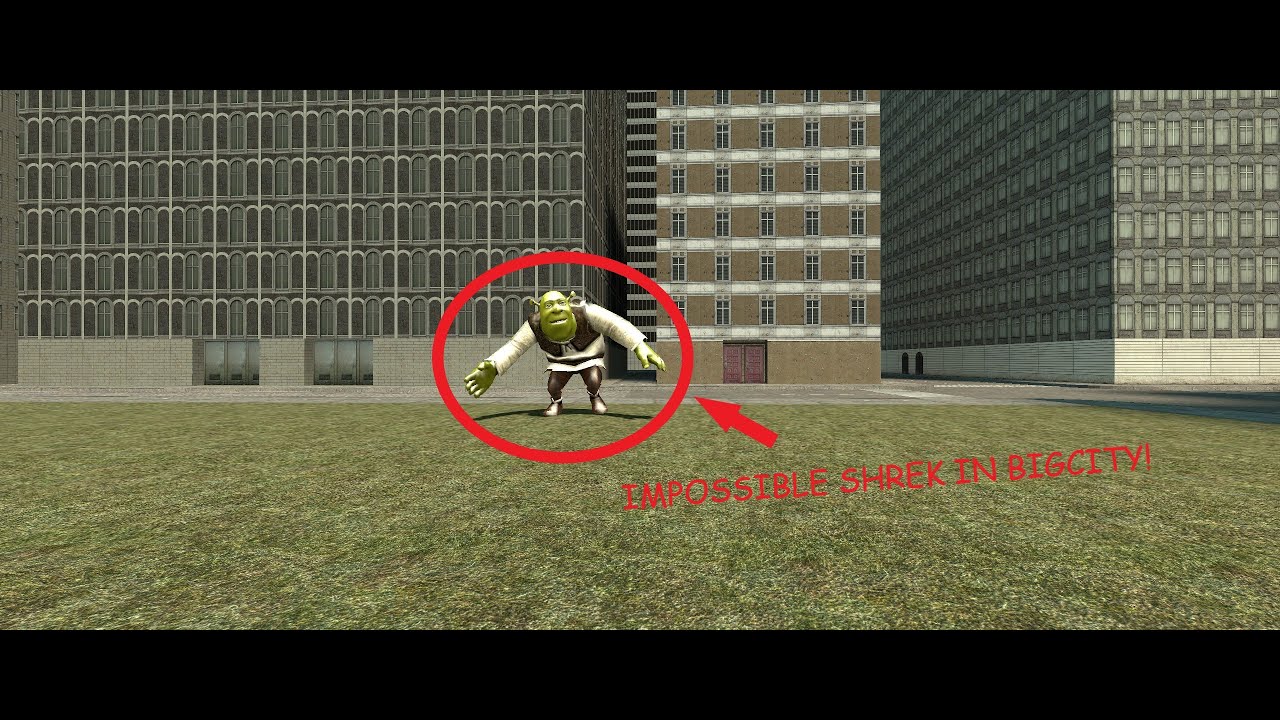 RUNNING FROM IMPOSSIBLE SHREK IN BIG CITY!