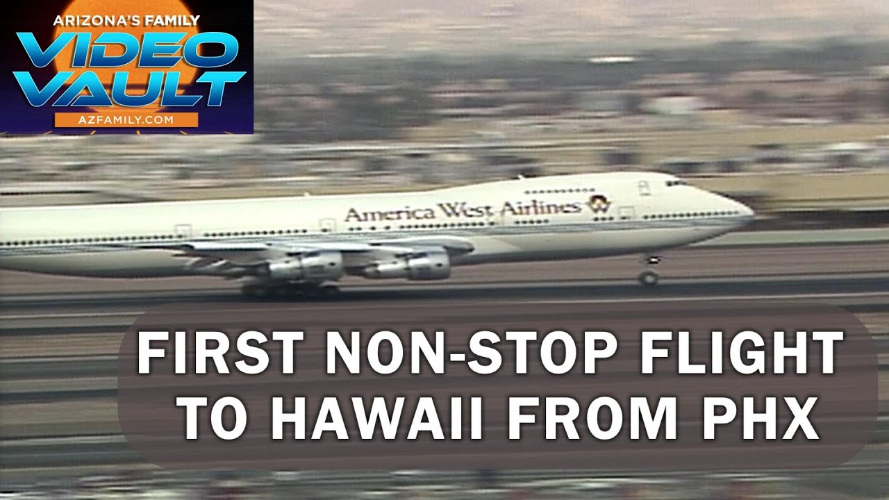 America West Airlines first Phoenix to Honolulu flight