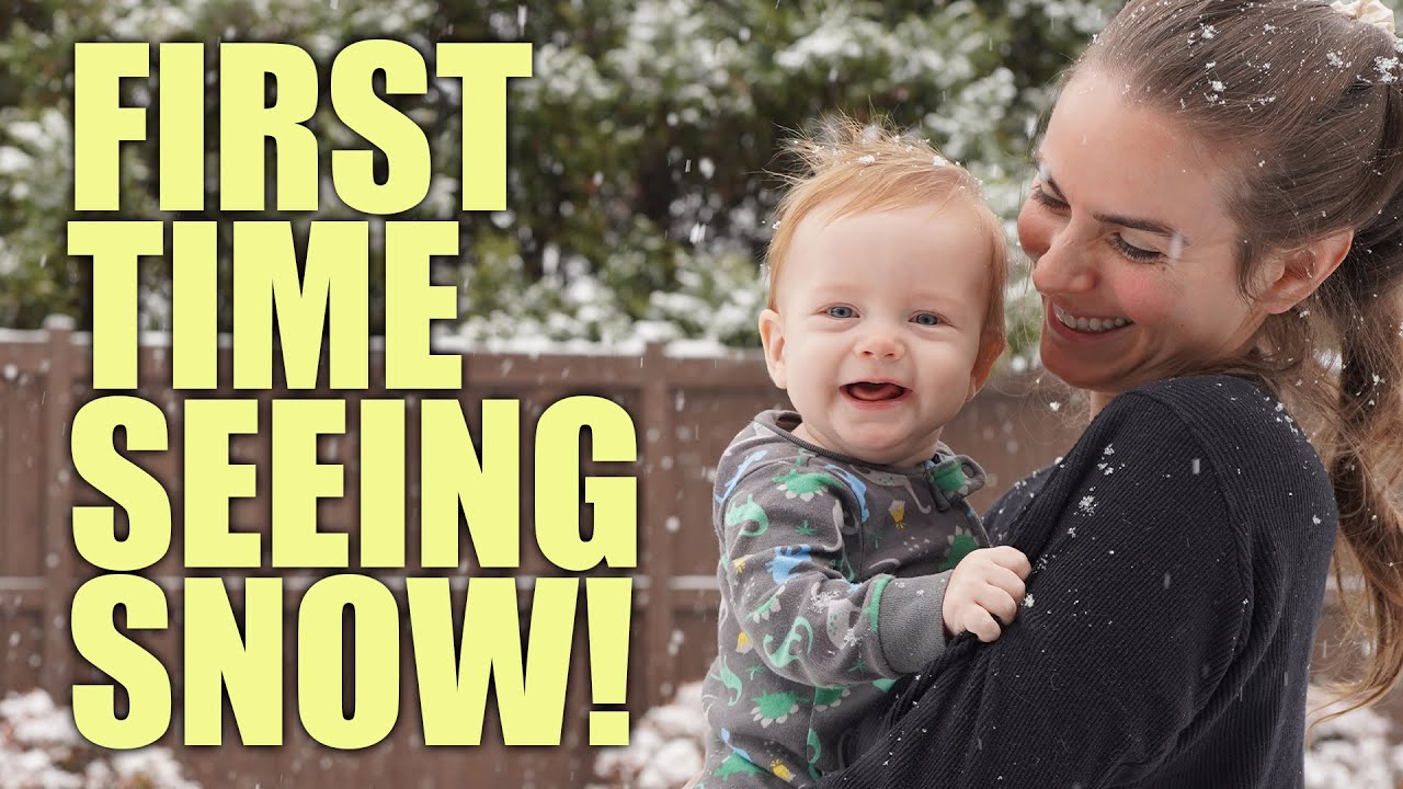 Our Son Sees Snow For The First Time In Nashville!