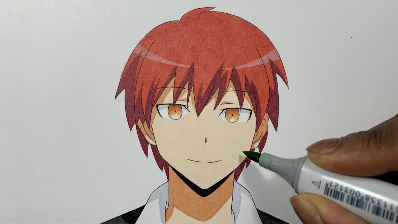 How to Draw Karma Akabane Easy - Assassination Classroom (Ansatsu Kyōshitsu / 暗殺教室 )
