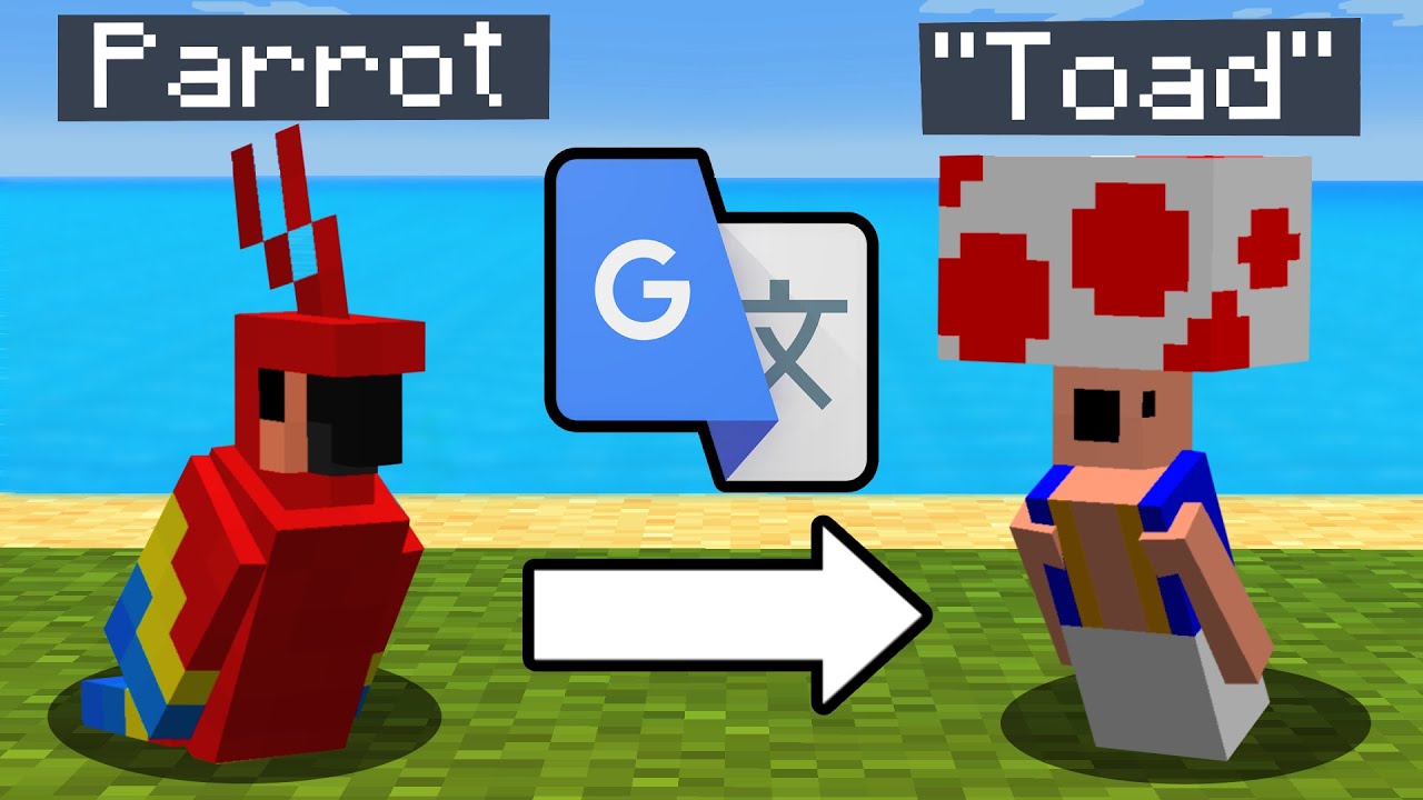 Я перевёл Minecraft Mobs через Google 1000 раз