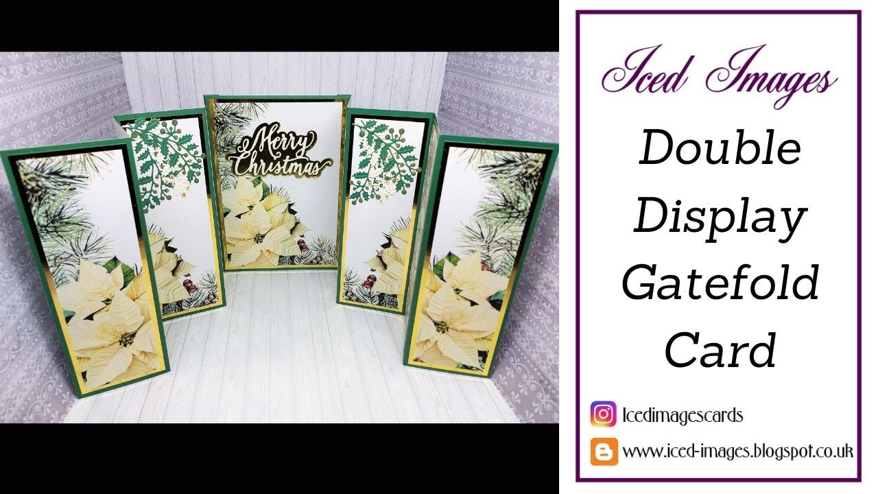 🔵 Double Display Fold-Out Gatefold Card