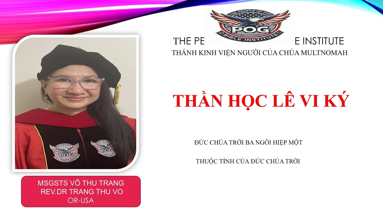 POG MULTNOMAH / LÊ VI KÝ 19: 22-37 ( MSGSTS VÕ THU TRANG )