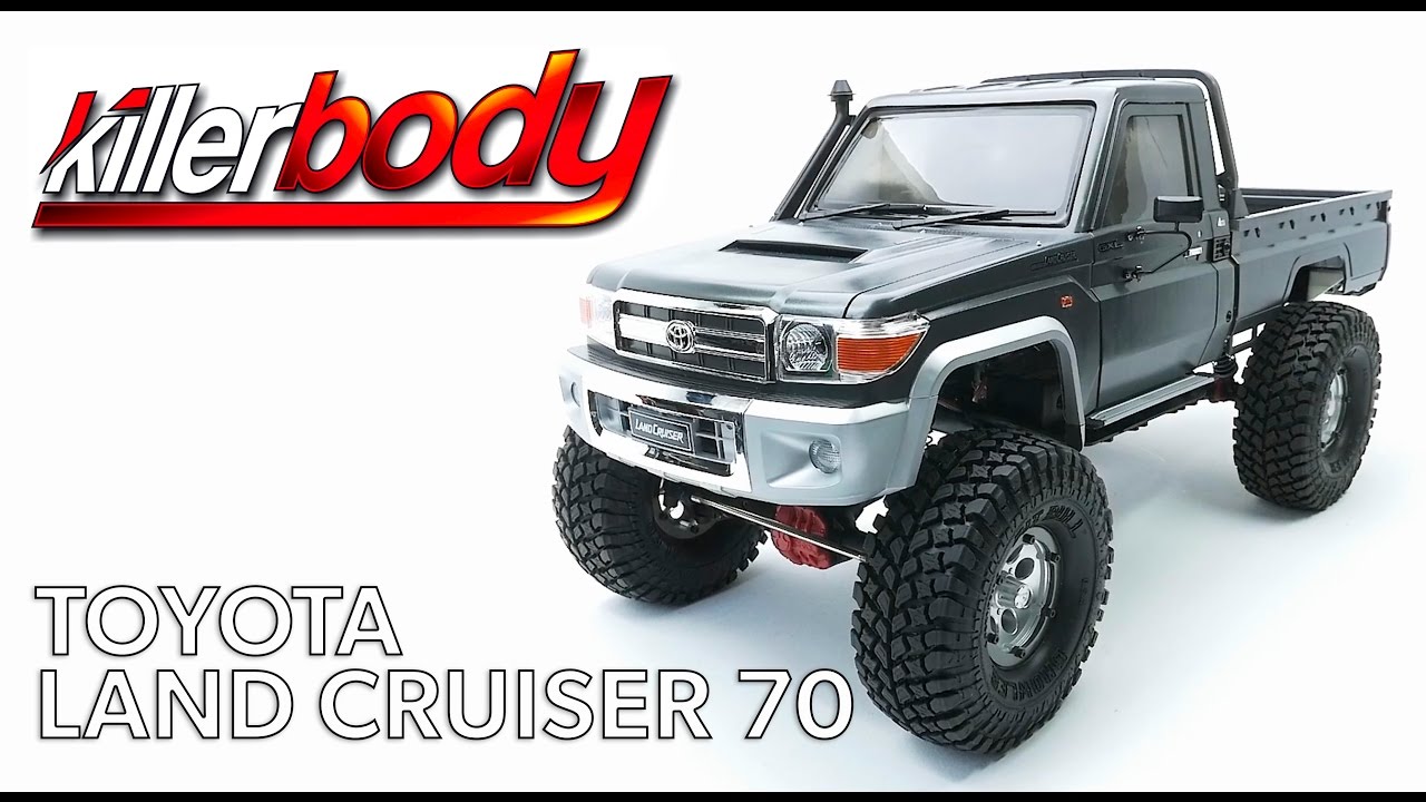 Building a KillerBody Toyota Landcruiser 79 1/10 Hard Body Kit on an Axial SCX10 II