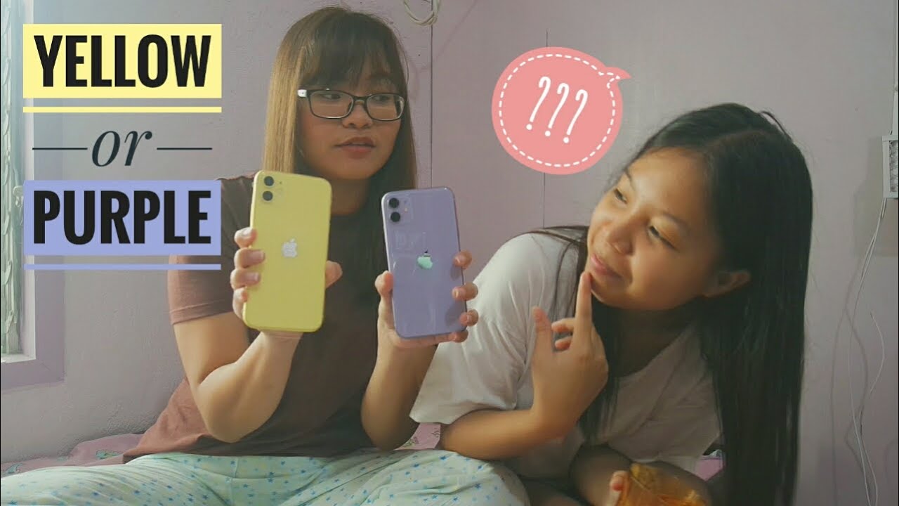 Comparing iPhone 11 Colors! (Yellow or Purple) Vlog#12