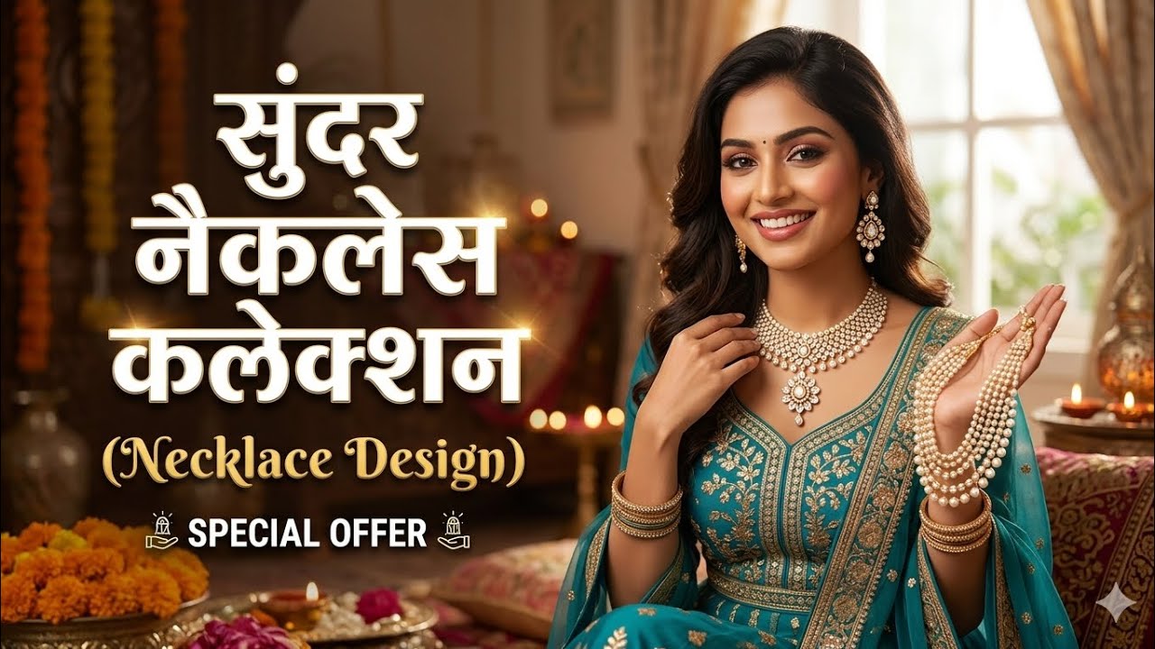 बेहद खूबसूरत नेकलेस कलेक्शन: हर मौके के लिए खास डिजाइन!लेटेस्ट नेकलेस डिजाइन 2026: शादी और त्योहारो