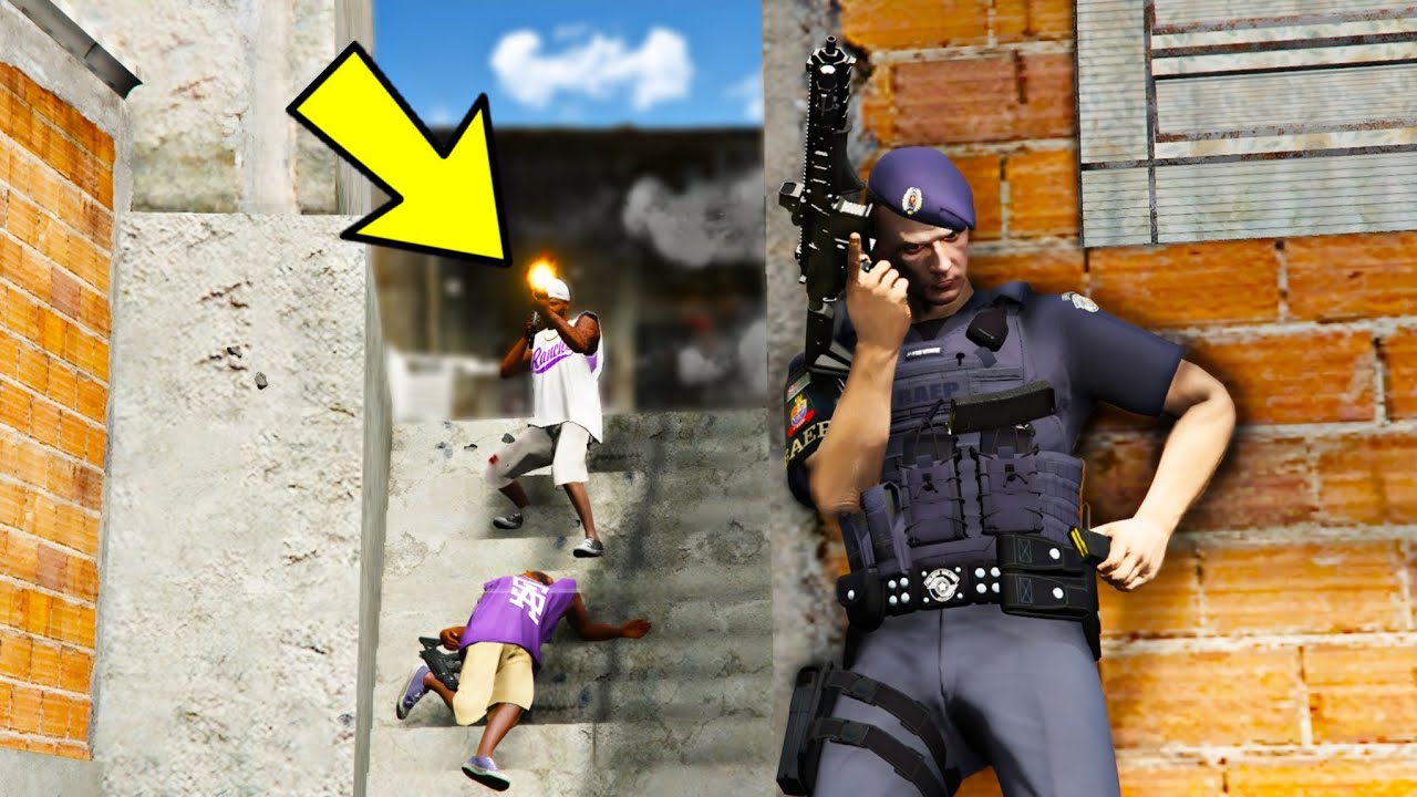 OPERAÇÃO DO BAEP NA FAVELA CONCLUÍDA COM SUCESSO! ( INSANO ) - GTA 5 : MOD POLICIA