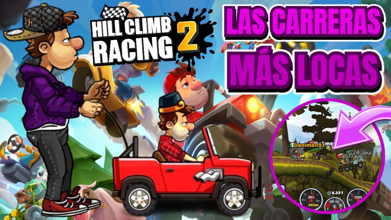 COMPITIENDO EN LAS CARRERAS MAS LOCAS !! - Hill Climb Racing 2 | Daniman97