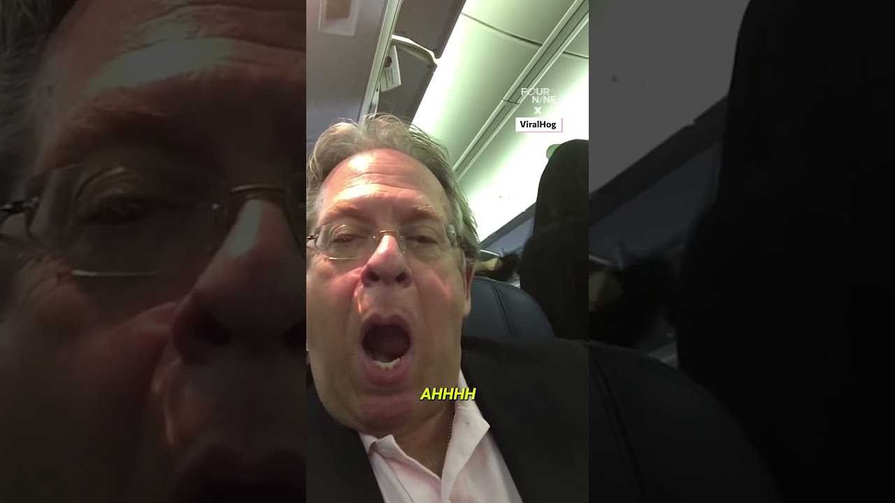 Passenger screams back at screaming kid on plane 🤣 #shortsfeed #shorts #baby #crying