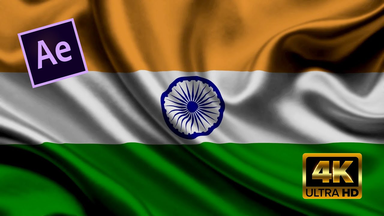 INDIAN FLAG Waving  Animation in After effect