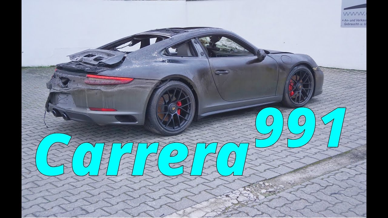 Garagenbrand-Fire Damage-Porsche 991.2Carrera GTS Ankauf