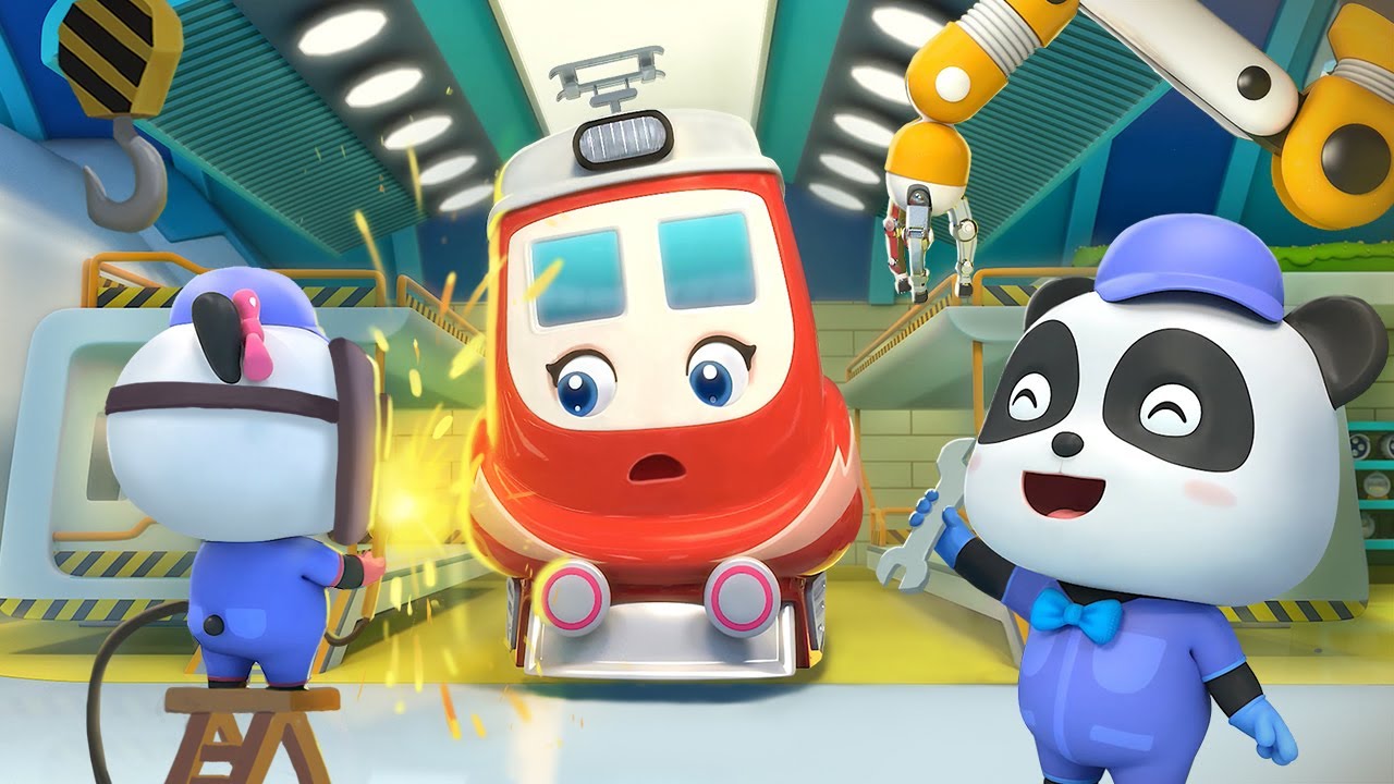 Trạm sửa tàu Kiki và Miumiu | Những đoàn tàu vui nhộn | Nhạc thiếu nhi vui nhộn | BabyBus