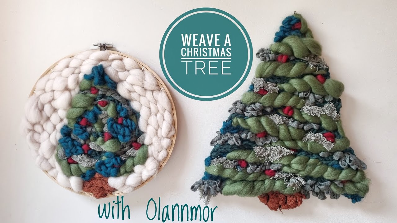 Weave a Christmas Tree with the Olannmor weaving bundle.