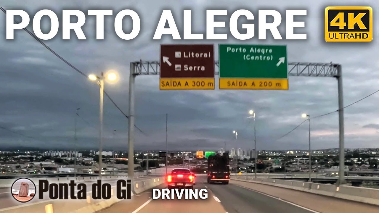 IMPACTANTE vista ingresando a PORTO ALEGRE #driving TOUR 4K 2024 RIO GRANDE DO SUL - BRAZIL