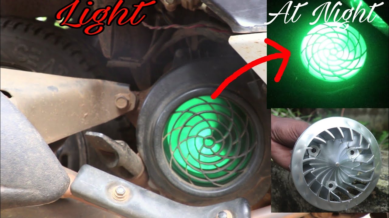 Install 12Volt LED Strip on Engine Cooing Fan | Light Modification | Honda Dio Scooty