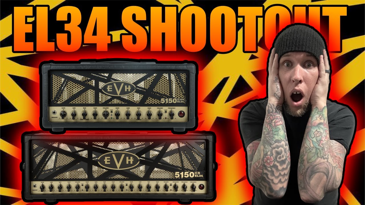 EVH 5150 EL34 Amplifier Shootout - 50 Watt vs 100 Watt