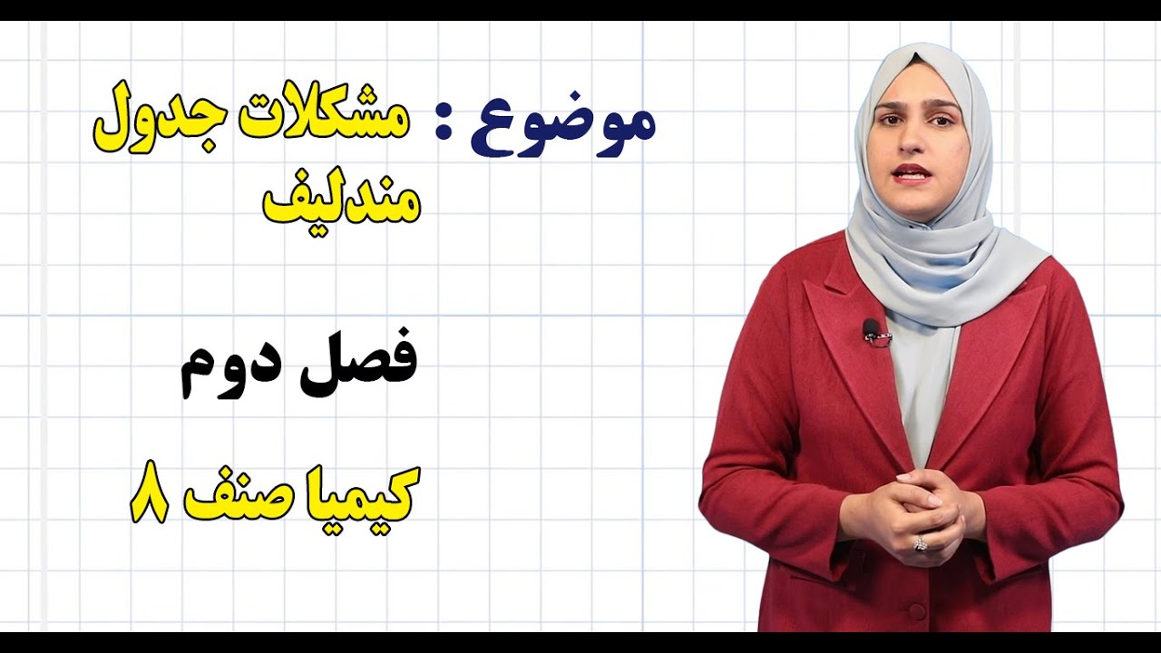 کیمیا صنف ۸ | فصل دوم | درس ۸ | مشکلات جدول مندلیف
