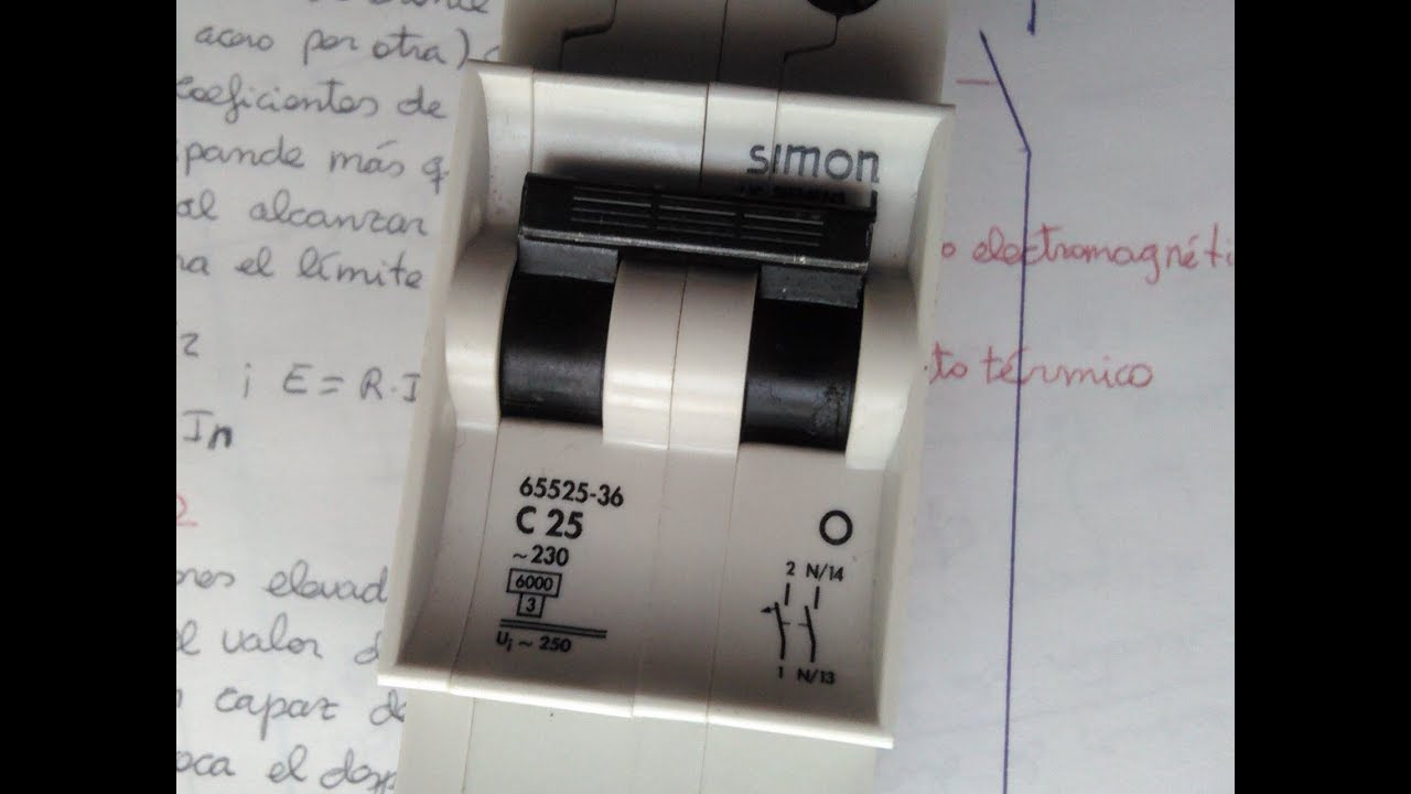 Como funciona un interruptor magnetotérmico
