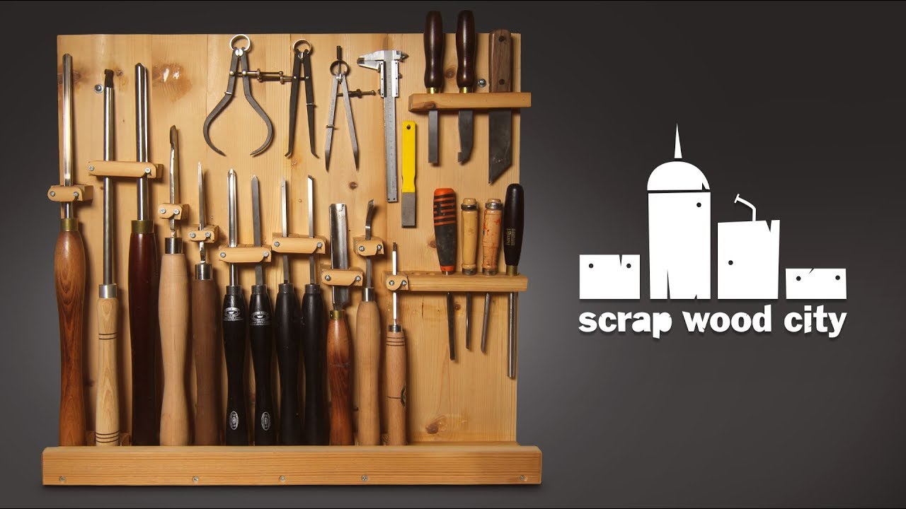 How to make a DIY woodturning tool rack
