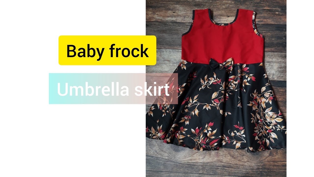 Baju anak rok payung // Umbrella baby frock #babyfrock #fullcircle