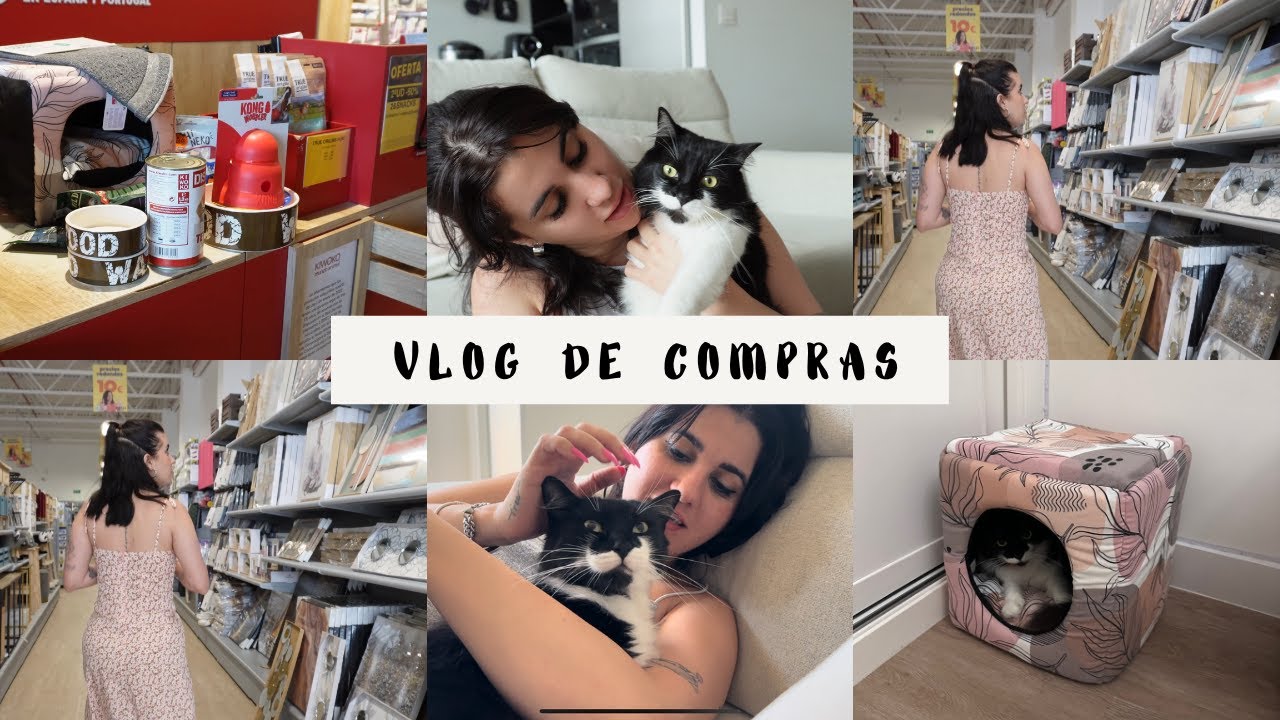 LE COMPR&Eacute; MUCHAS COSAS A MI GATO 💕 Vlog de compras + Haul 🐕🐈&zwj;⬛