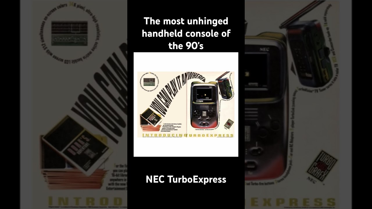 The most unhinged handheld console of the 90's #turboexpress #nec #gameboyhistory #gameboy