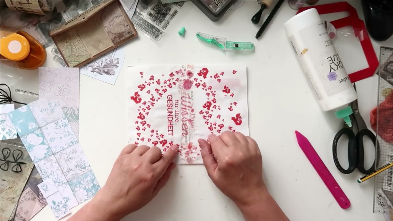 Folio aus einer Papiertüte, Anleitung