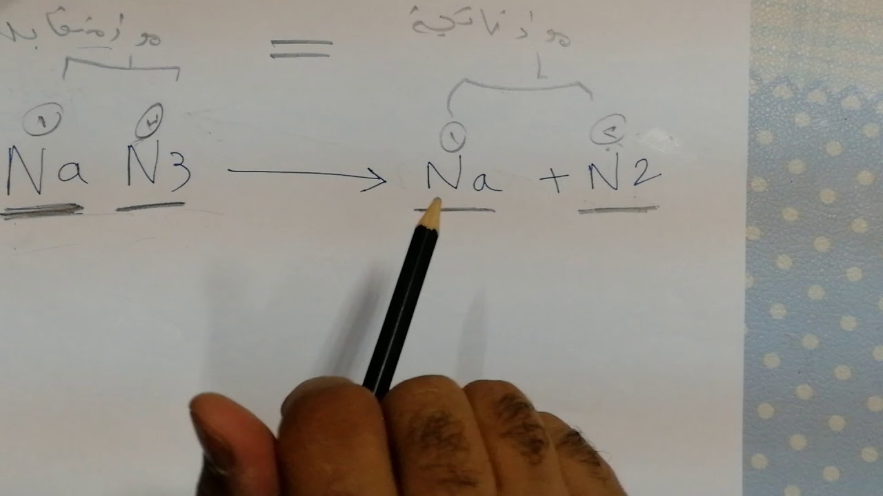 وزن المعادلات الكيميائية