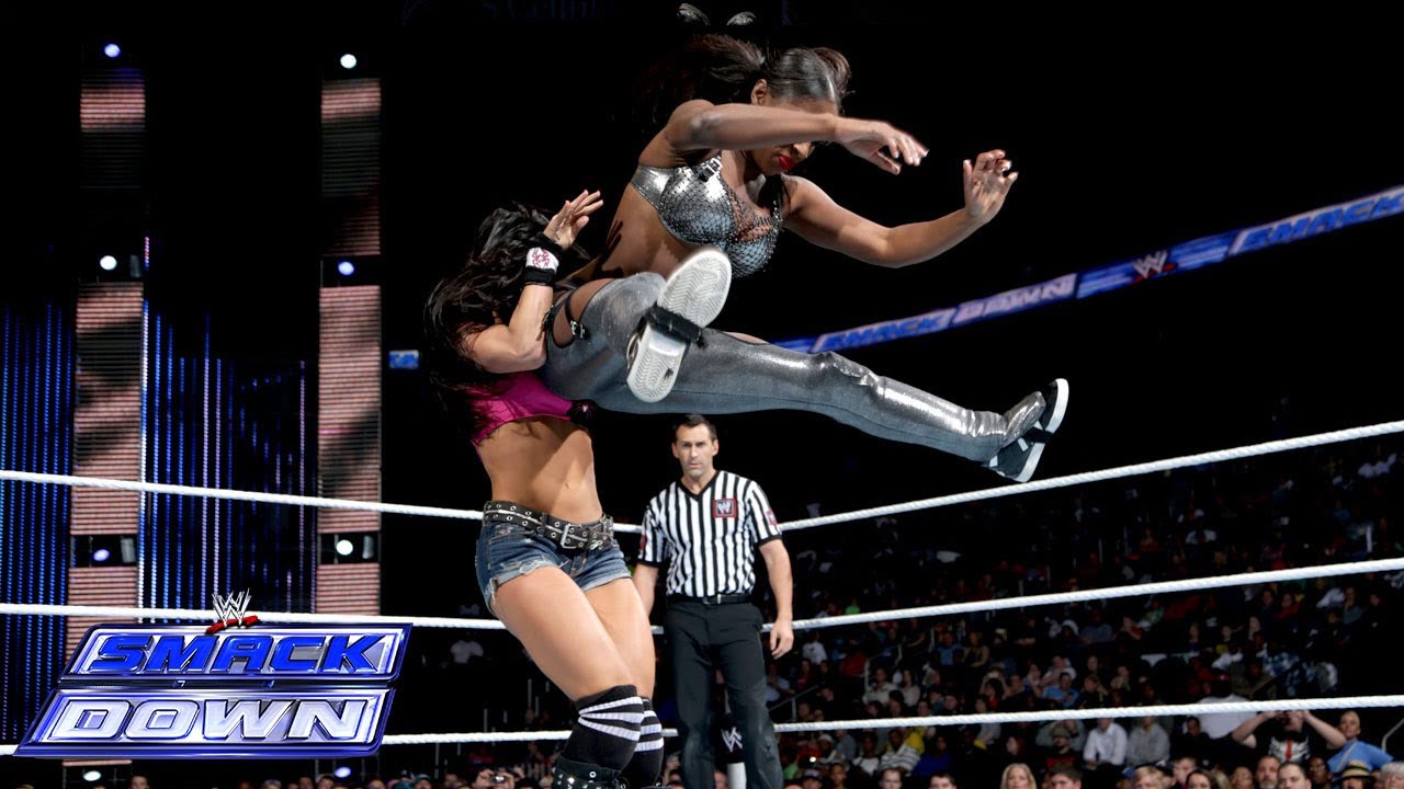 The Funkadactyls vs. AJ Lee in a 2-on-1 Handicap Match: SmackDown, Nov. 22, 2013