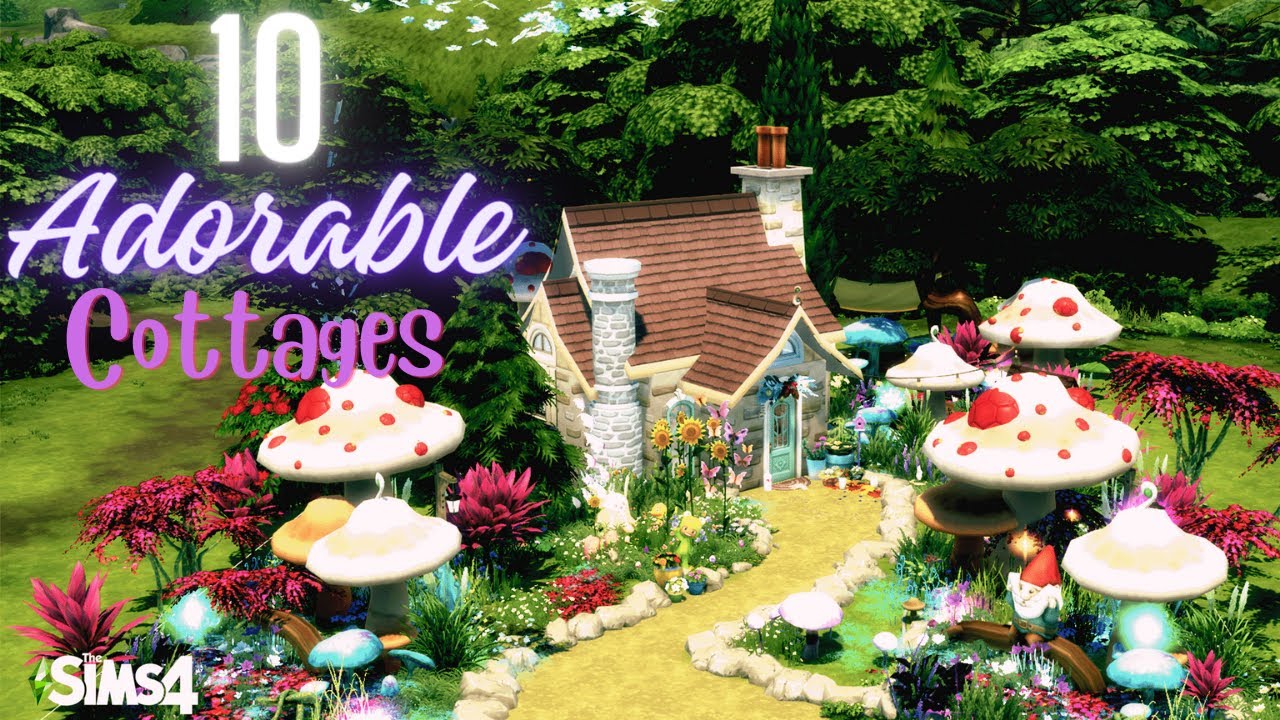 10 Adorable cottages for Spring (with Face Cam) Sims 4 Gallery Tours
