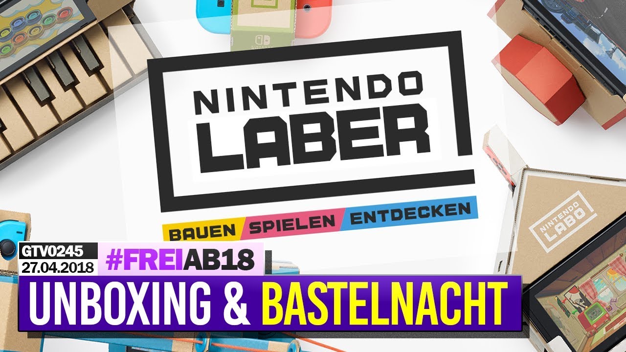 0245 🔴 Nintendo LABO: Unboxing & KLAVIER Basteln 🔴 Gronkh Livestream | 27.04.2018