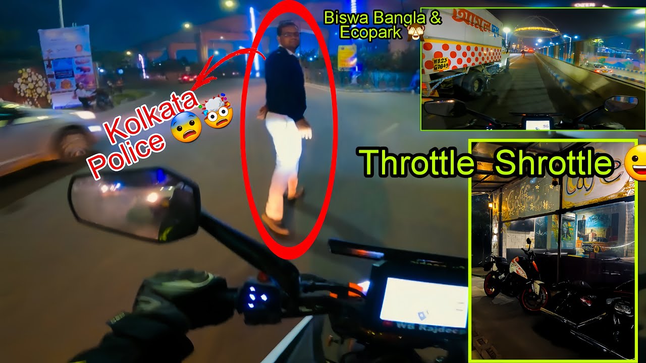 Kolkata Police 👮‍♂️ // Biswa Bangla Explore 😍// Throttle Shorttle 😋// Ecopark Explore 🫣//